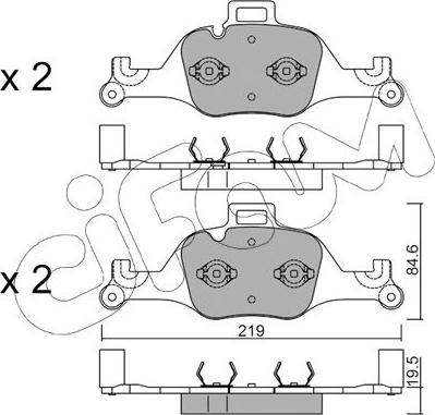 Cifam 822-1145-0 - Bremžu uzliku kompl., Disku bremzes www.autospares.lv