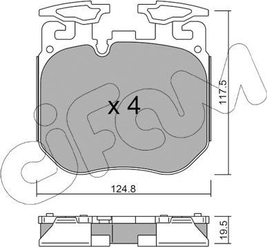 Cifam 822-1147-0 - Bremžu uzliku kompl., Disku bremzes www.autospares.lv