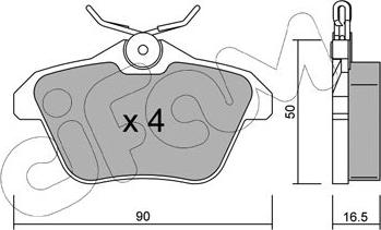 Cifam 822-113-0 - Bremžu uzliku kompl., Disku bremzes www.autospares.lv