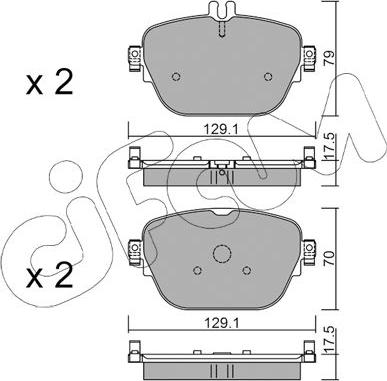 Cifam 822-1138-0 - Bremžu uzliku kompl., Disku bremzes www.autospares.lv