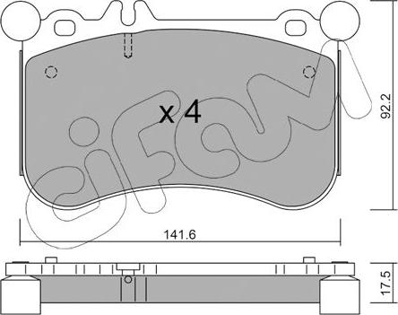 Cifam 822-1133-0 - Bremžu uzliku kompl., Disku bremzes www.autospares.lv