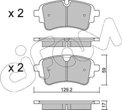 Cifam 822-1129-1 - Bremžu uzliku kompl., Disku bremzes www.autospares.lv