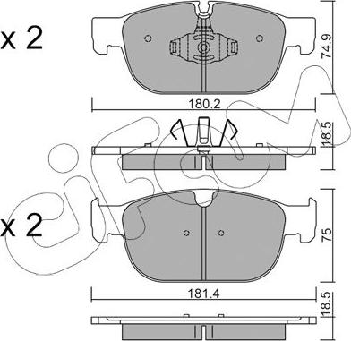 Cifam 822-1120-0 - Bremžu uzliku kompl., Disku bremzes www.autospares.lv