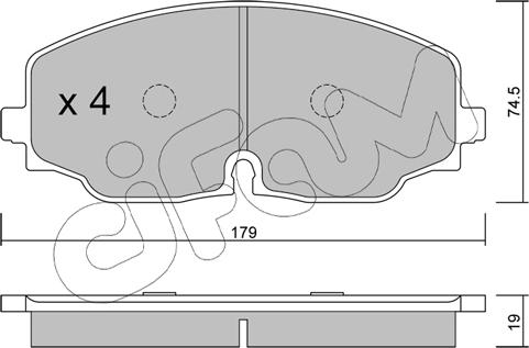 Cifam 822-1171-0 - Bremžu uzliku kompl., Disku bremzes www.autospares.lv