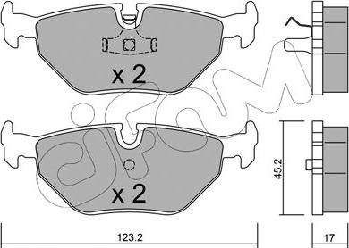 Cifam 822-180-0 - Brake Pad Set, disc brake www.autospares.lv