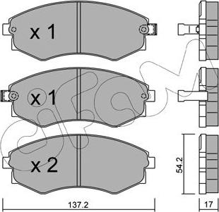 Cifam 822-188-0 - Brake Pad Set, disc brake www.autospares.lv