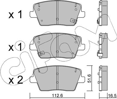 Cifam 822-1242-0 - Bremžu uzliku kompl., Disku bremzes autospares.lv