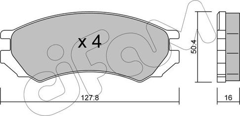 Cifam 822-179-0 - Bremžu uzliku kompl., Disku bremzes www.autospares.lv