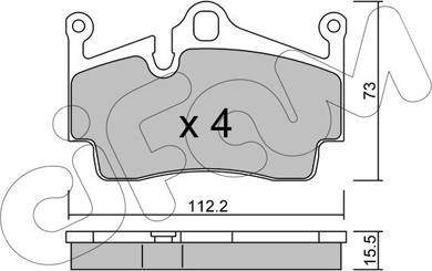 Cifam 822-894-0 - Тормозные колодки, дисковые, комплект www.autospares.lv