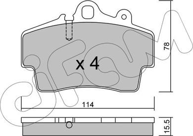 Cifam 822-891-0 - Bremžu uzliku kompl., Disku bremzes www.autospares.lv