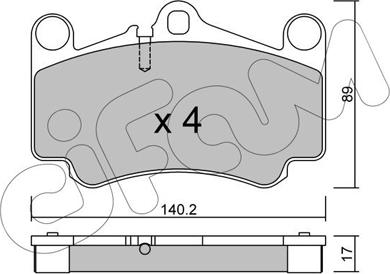 Cifam 822-893-0 - Bremžu uzliku kompl., Disku bremzes www.autospares.lv