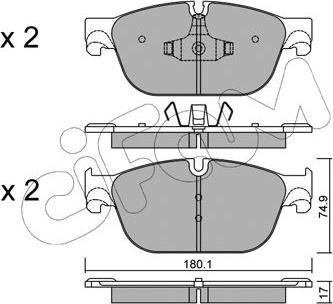 Cifam 822-854-0 - Bremžu uzliku kompl., Disku bremzes www.autospares.lv