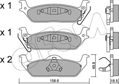 Cifam 822-860-0 - Bremžu uzliku kompl., Disku bremzes www.autospares.lv