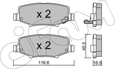 Cifam 822-863-0 - Bremžu uzliku kompl., Disku bremzes www.autospares.lv