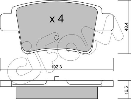 Cifam 822-801-0 - Bremžu uzliku kompl., Disku bremzes www.autospares.lv