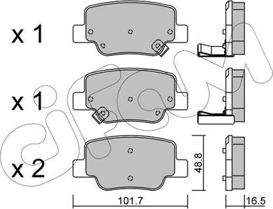 Cifam 822-880-0 - Bremžu uzliku kompl., Disku bremzes www.autospares.lv