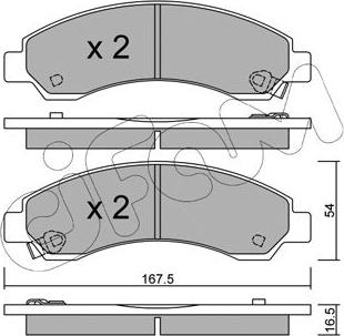 Cifam 822-888-0 - Bremžu uzliku kompl., Disku bremzes www.autospares.lv