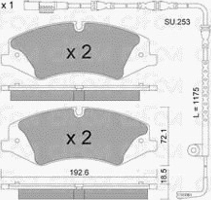 Cifam 8228360K - Bremžu uzliku kompl., Disku bremzes www.autospares.lv