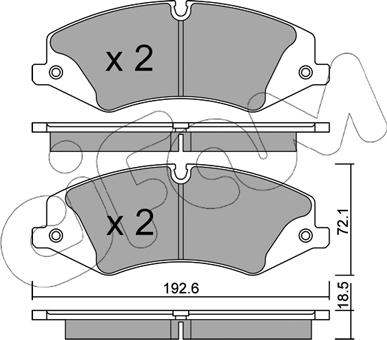 Cifam 822-836-0 - Bremžu uzliku kompl., Disku bremzes www.autospares.lv