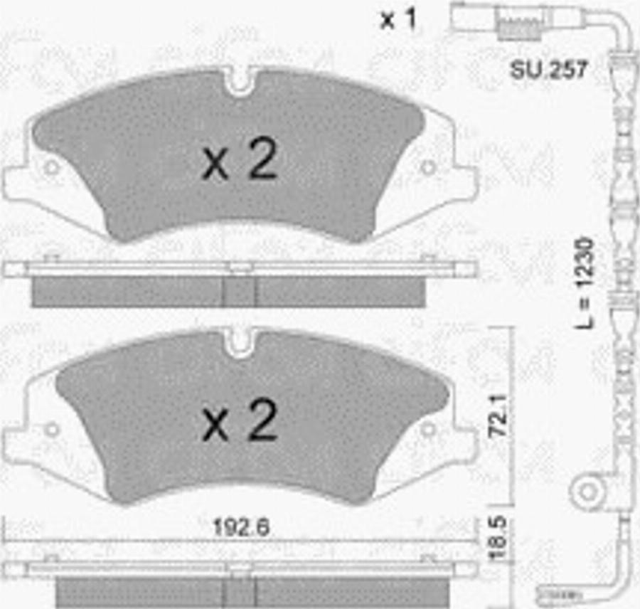 Cifam 8228362K - Bremžu uzliku kompl., Disku bremzes www.autospares.lv