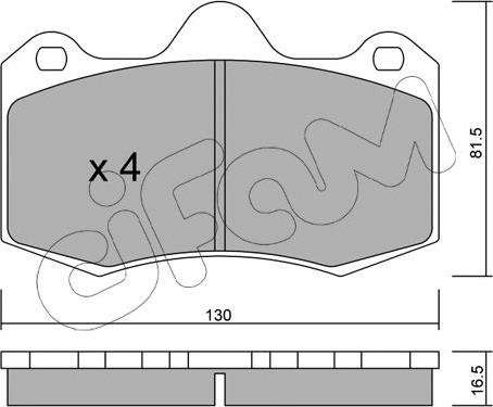 Cifam 822-392-0 - Bremžu uzliku kompl., Disku bremzes www.autospares.lv