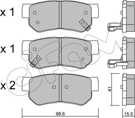 Cifam 822-365-0 - Brake Pad Set, disc brake www.autospares.lv