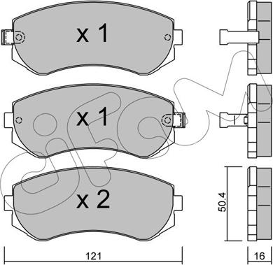 Cifam 822-304-0 - Bremžu uzliku kompl., Disku bremzes www.autospares.lv