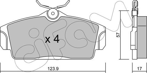 Cifam 822-305-0 - Bremžu uzliku kompl., Disku bremzes www.autospares.lv