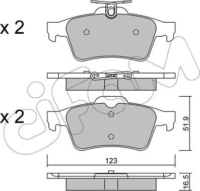 Cifam 822-337-1 - Bremžu uzliku kompl., Disku bremzes autospares.lv