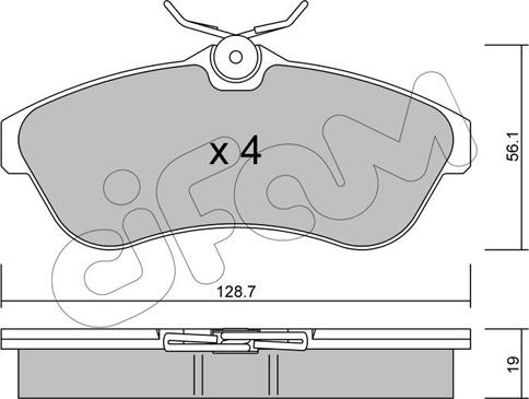 Spidan 32844 - Тормозные колодки, дисковые, комплект www.autospares.lv