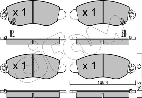 Cifam 822-320-0 - Bremžu uzliku kompl., Disku bremzes www.autospares.lv