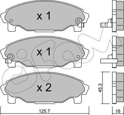 Cifam 822-379-0 - Bremžu uzliku kompl., Disku bremzes www.autospares.lv