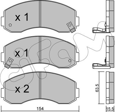 Cifam 822-377-0 - Bremžu uzliku kompl., Disku bremzes www.autospares.lv