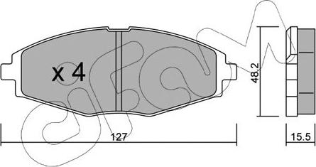 Cifam 822-293-1 - Bremžu uzliku kompl., Disku bremzes www.autospares.lv