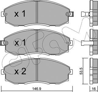 Cifam 822-297-0 - Bremžu uzliku kompl., Disku bremzes www.autospares.lv