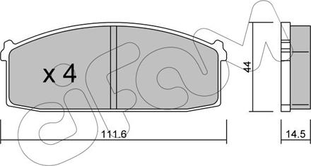 Cifam 822-245-0 - Brake Pad Set, disc brake www.autospares.lv