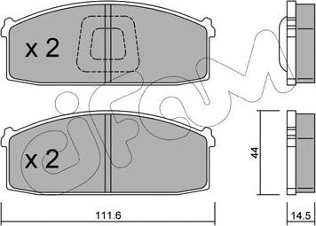 Cifam 822-245-1 - Brake Pad Set, disc brake www.autospares.lv