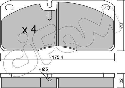 Cifam 822-269-0 - Bremžu uzliku kompl., Disku bremzes autospares.lv