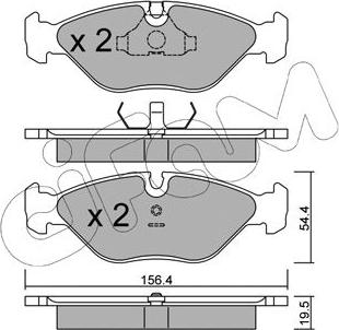 Cifam 822-209-0 - Bremžu uzliku kompl., Disku bremzes www.autospares.lv