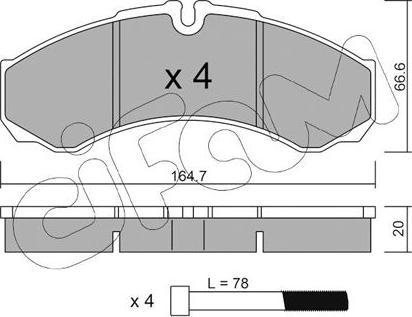 Cifam 822-212-1 - Bremžu uzliku kompl., Disku bremzes www.autospares.lv