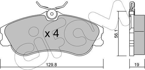 Cifam 822-217-1 - Bremžu uzliku kompl., Disku bremzes autospares.lv