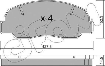 Cifam 822-239-0 - Bremžu uzliku kompl., Disku bremzes www.autospares.lv