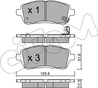 Cifam 822-793-0 - Bremžu uzliku kompl., Disku bremzes autospares.lv