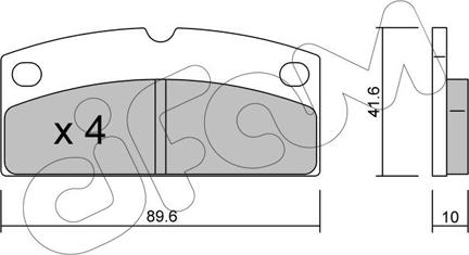 Cifam 822-767-0 - Bremžu uzliku kompl., Disku bremzes www.autospares.lv