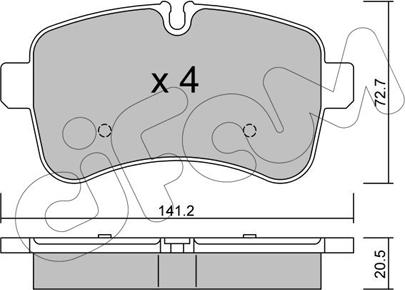 Cifam 822-711-0 - Bremžu uzliku kompl., Disku bremzes www.autospares.lv