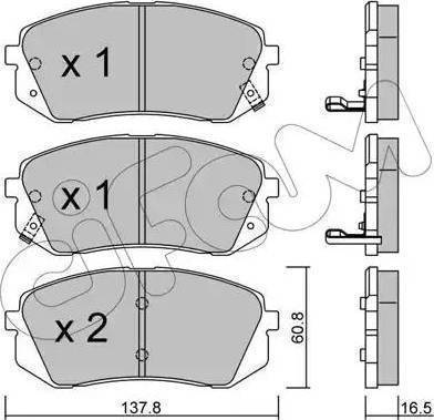 Koreastar KBPK-113 - Тормозные колодки, дисковые, комплект www.autospares.lv