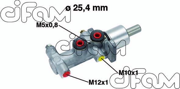 Cifam 202-554 - Galvenais bremžu cilindrs www.autospares.lv