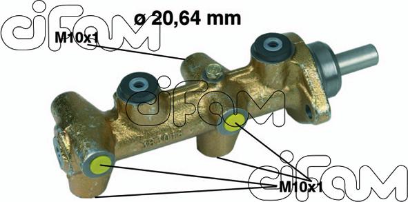 Cifam 202-040 - Galvenais bremžu cilindrs www.autospares.lv