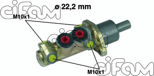 Cifam 202-196 - Brake Master Cylinder www.autospares.lv