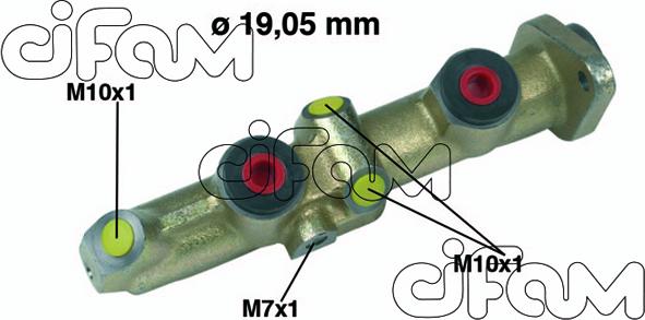 Cifam 202-155 - Galvenais bremžu cilindrs www.autospares.lv